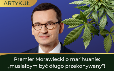 Premier Morawiecki o marihuanie: „musiałbym być długo przekonywany”! 