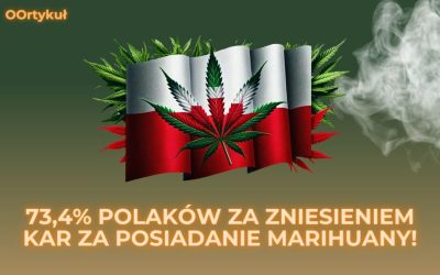 73,4% Polaków przeciwnych karaniu za posiadanie marihuany na własny użytek